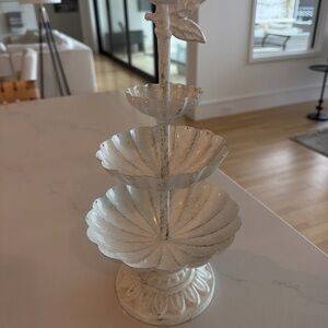 Michaels White Distressed Tiered Jewelry Organizer